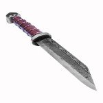 Toferner Seax Knife with Leather Sheath
