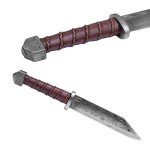 Toferner Seax Knife with Leather Sheath