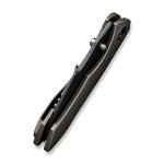 WE Knife High-Fin Frame Lock Bronze Titanium Pocket Knife
