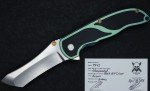 Grimsmo Norseman #7542 Green Titanium & Black G10