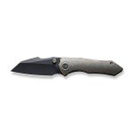 WE Knife High-Fin Frame Lock Bronze Titanium Pocket Knife
