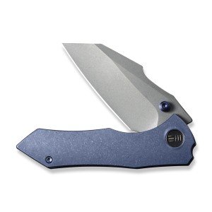WE Knife High-Fin Blue Titanium Pocket Knife