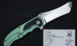 Grimsmo Norseman #7542 Green Titanium & Black G10
