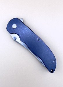 Grimsmo Norseman #7054: Smooth Blurple with Blue Hardware