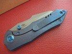 Norseman WE 22005-3 Blue Ti Frame Lock Knife