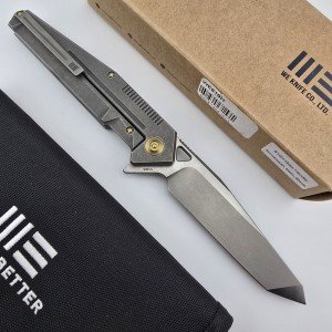 WE KNIFE 610H Stonewashed Titanium Folding Knife