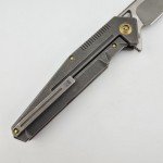 WE KNIFE 610H Stonewashed Titanium Folding Knife