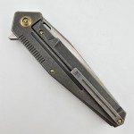 WE KNIFE 610H Stonewashed Titanium Folding Knife