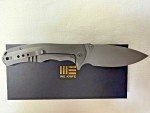 WE Knife Praxis Titanium Handle S35VN Gray Blade