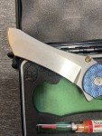 Grimsmo Norseman #2285 - Stonewashed Blue Bronze Knife