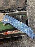 Grimsmo Norseman #2285 - Stonewashed Blue Bronze Knife