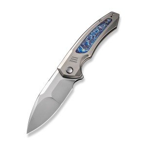 WE Knife Hyperactive Titanium Flamed Blue Knife