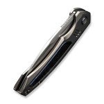 WE Knife Hyperactive Titanium Flamed Blue Knife