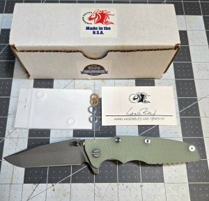 Hinderer Eklipse 3.5" Battle Blue Jade Knife