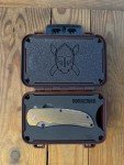 Norseman Knife: Rose Gold Starburst, Purple Accents