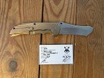 Norseman Knife: Rose Gold Starburst, Purple Accents
