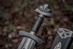 Handmade Damascus Steel Viking Sword - Wazir Crafts