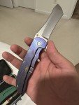 Grimsmo Norseman #4340 - Purple Gold Honeycomb Blade