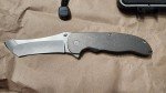 Grimsmo Norseman #1780 Engraved Smooth Titanium Knife