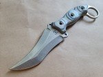 Busse Custom Triceratops Knife, Stonewashed INFI