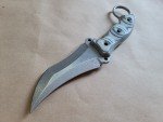 Busse Custom Triceratops Knife, Stonewashed INFI