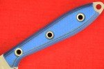 Busse Custom 3.5" Doublecut Bowie Knife Blue/Black