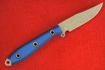 Busse Custom 3.5" Doublecut Bowie Knife Blue/Black