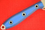 Busse Custom 3.5" Doublecut Bowie Knife Blue/Black