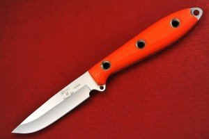 Busse Custom 3.3" Elmax Steak Knife - Orange G10