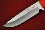 Busse Custom 3.3" Elmax Steak Knife - Orange G10