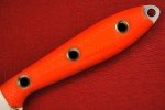 Busse Custom 3.3" Elmax Steak Knife - Orange G10