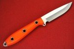 Busse Custom 3.3" Elmax Steak Knife - Orange G10