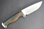 Busse Son of Badger SOB Knife, Curly Oak Handle