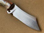 Busse Trustee Warden Knife with Satin Wood Handle