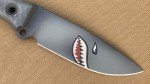 Busse Custom Radioactive Duty Shark Cerakote Knife