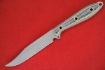 Busse 4.75" Elmax Steak Knife - Black/Tan/Grey