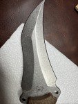 Busse Triceratops Knife, Stonewashed INFI, Coyote Brown