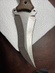 Busse Triceratops Knife, Stonewashed INFI, Coyote Brown