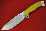 Busse Custom Fat SFNO Knife with Yellow Maple Handle