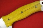 Busse Custom Fat SFNO Knife with Yellow Maple Handle