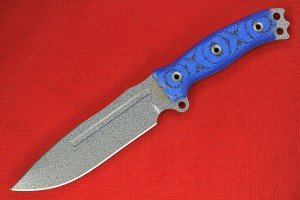 Busse Battle Grade Hell Razor Knife - Blue/Black G10