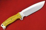 Busse Custom Fat SFNO Knife with Yellow Maple Handle