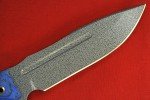 Busse Battle Grade Hell Razor Knife - Blue/Black G10