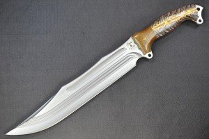 Busse Custom Forsaken Mistress Knife with Pine Cone Handle