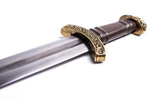 Norse Tradesman Viking Sword with Leather Belt