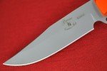 Busse Custom 3.5" Bowie Knife - Black/Orange G10