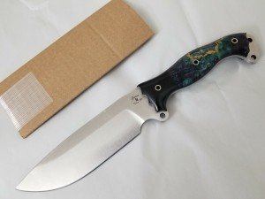 Busse Custom NFNO Nano Fusion Knife - G-Rex Burl