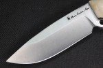 Busse RadioActive Duty 0.165" Satin Knife with White Giraffe Bone Handle