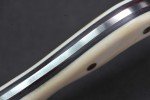 Busse RadioActive Duty 0.165" Satin Knife with White Giraffe Bone Handle