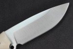 Busse RadioActive Duty 0.165" Satin Knife with White Giraffe Bone Handle